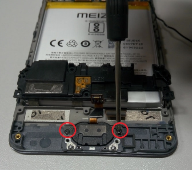 Meizu M3s замена кнопки_2-min